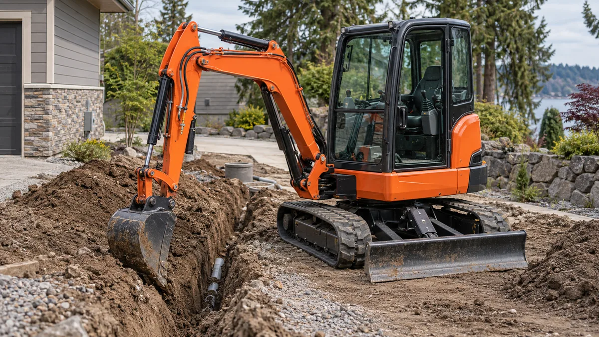 Kubota KX040-5 Mini Excavator representative field image