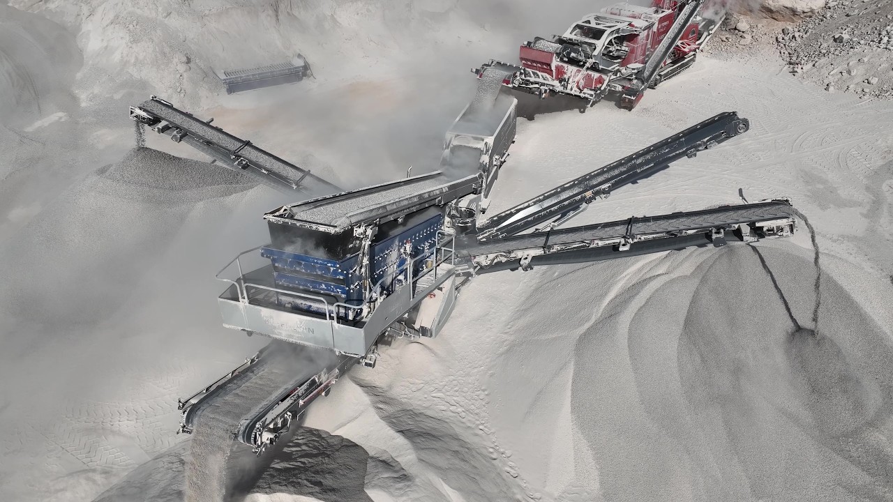 Mobile Crusher & Screener in Action: Kleemann MSC 953i, Terex Finlay 140RS - Sotiriadis/Labrianidis