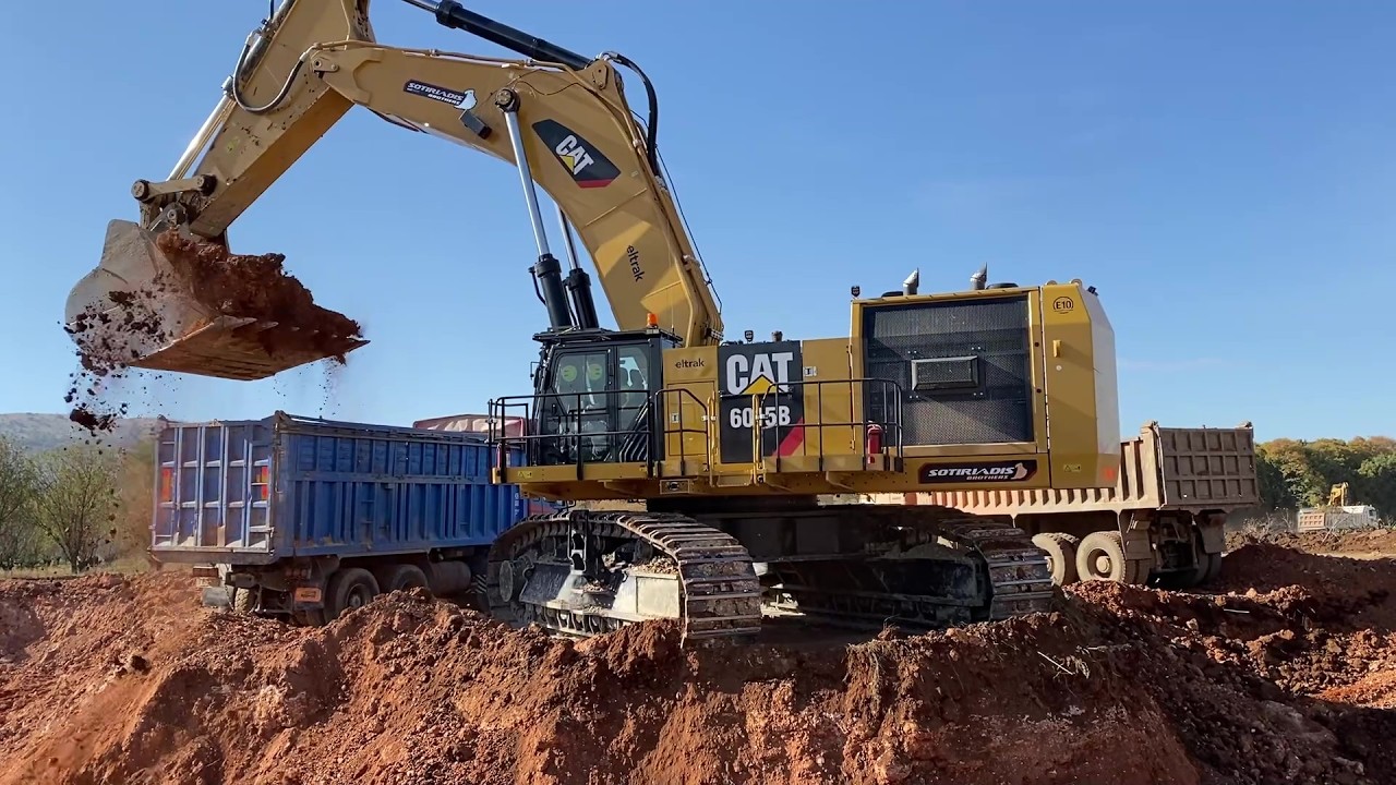 High-Speed Loading At The Mine: Caterpillar 6015B Loads A Truck Every 46 Seconds - Sotiriadis Mining